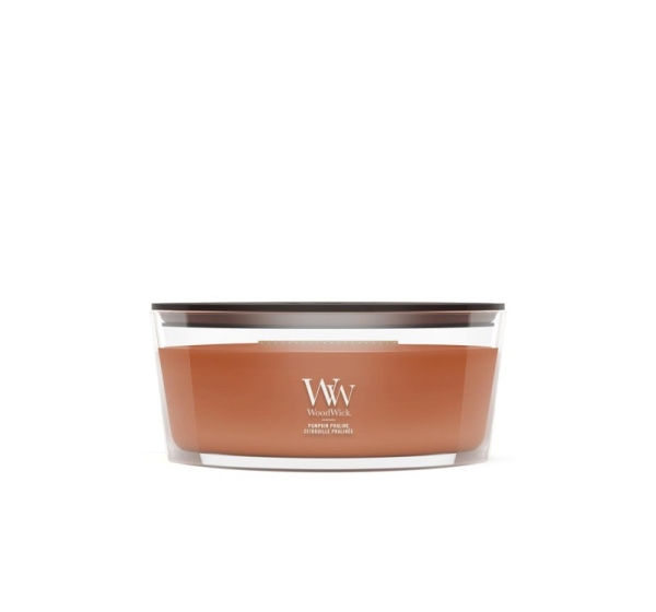 WoodWick Pumpkin Praline wax candle Ellipse Brown 1 pc(s)