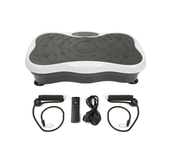 Extralink Moonwalk Spin Move Platofrma Wibracyjna do Cwiczen Fitness 200W biala