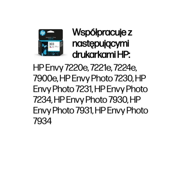 HP 303 Tri-color Original Ink Cartridge