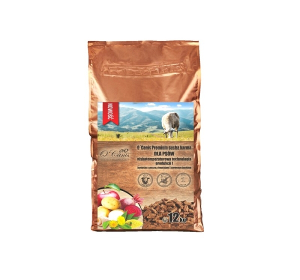 O'CANIS Premium Lamb with millet, potatoes, and red beetroot - dry dog food - 12kg
