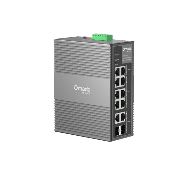 TP-Link Omada 10-Port Gigabit Industrial Easy Managed Switch with 6-Port PoE+ and 2-Port PoE++
