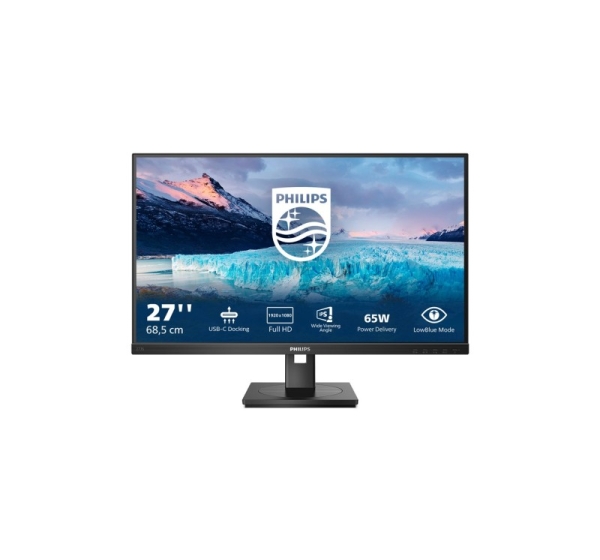 Philips S Line 273S1/00 computer monitor 68.6 cm (27") 1920 x 1080 pixels Full HD LCD Black