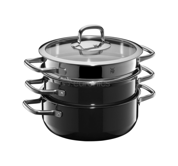 WMF Fusiontec Compact, 3 priekšmeti, melna - Katlu komplekts
