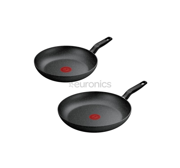 Tefal Dark Essential, 24/28 cm, black - Frypan set