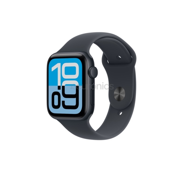 Apple Watch SE 3, 44 мм, GPS, sport band, M/L, черный алюминий / черный - Смарт-часы