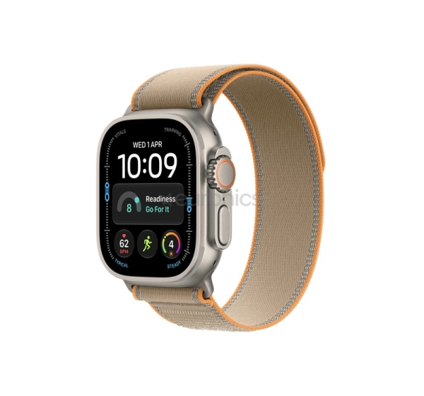 Apple Watch Ultra 4, 49 mm, Trail Loop, S/M, dabīga titāna / gaiši brūna - Viedpulkstenis