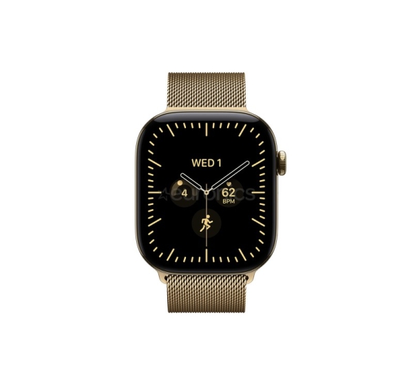 Apple Watch 12, 46 mm, GPS+5G, titāns, Gold Milanese Loop, S/M, zelta titāns / zelta - Viedpulkstenis