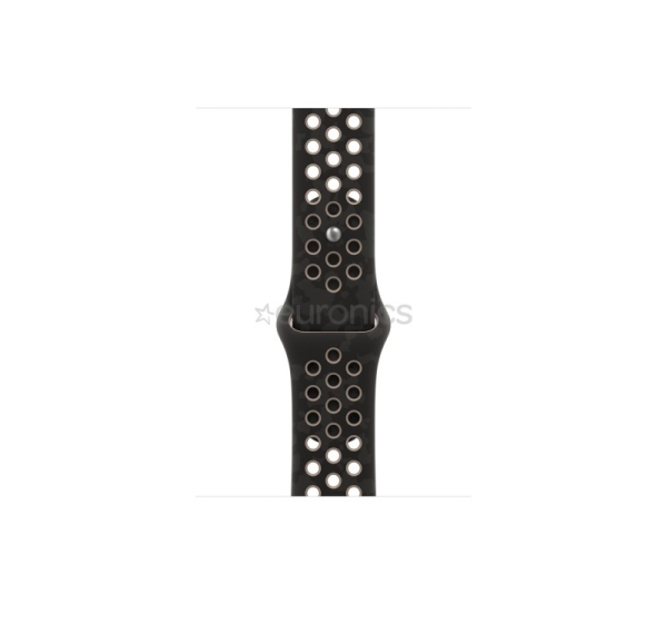 Apple Nike Sport Band, 46 mm, S/M, melna - Siksniņa pulkstenim