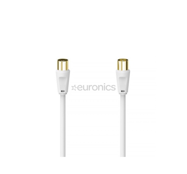 Hama Antenna Cable, 100 dB, gold-plated, 1,5 m, white - Cable
