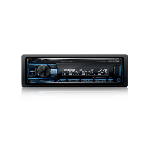 Alpine UTE-204DAB, black - Car stereo