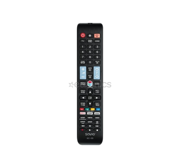 Savio RC-09, Samsung TV, melna - Televizora tālvadības pults