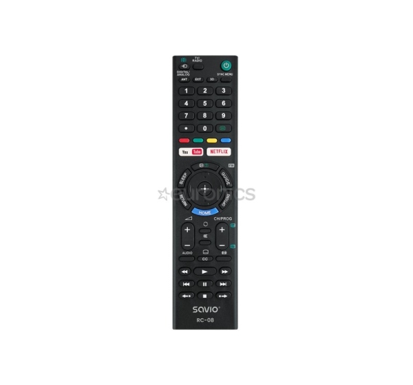 Savio RC-08, Sony TV, black - TV remote