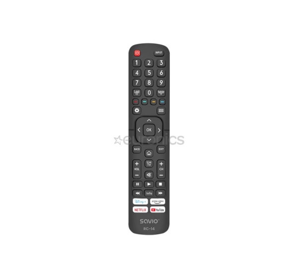 Savio RC-14, Hisense TV, черный - Запасной пульт для телевизора