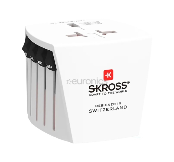 Skross MUV Micro, balta - Ceļojuma adapteris