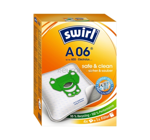 Swirl, 4 gab. - Putekļu sūcēju maisiņi