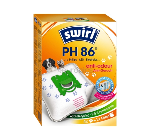 Swirl S-bag, 4 pcs - Dust bags
