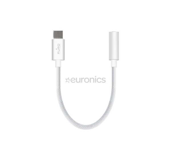 Puro Fabrik, 3,5 mm - USB-C, balta - Adapteris