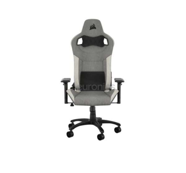 Corsair T3 RUSH Fabric, pelēka/balta - Krēsls spēlēm