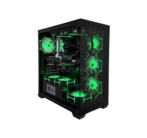 Intop Gaming R5 Aqua, Ryzen 5, 32 GB, 1 TB, RTX 5060 Ti, melna - Dators