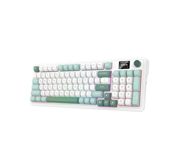 REDRAGON K719WG-RGB-PRO Galatin keyboard USB + RF Wireless + Bluetooth White, Green
