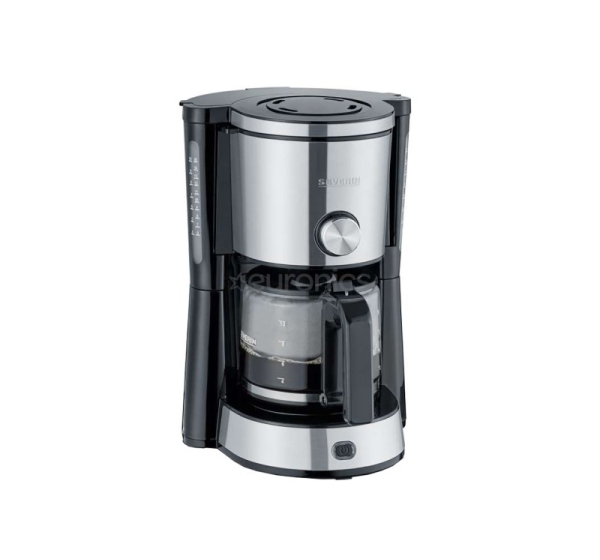 Severin, ūdens tvertne 1.25 L, melna/sudraba - Kafijas automāts ar filtru