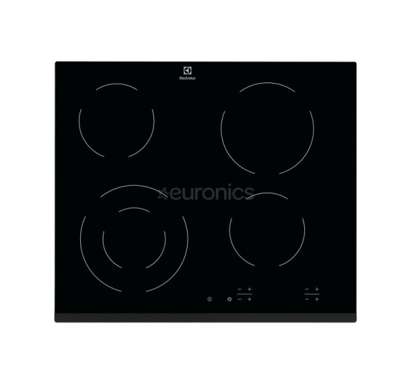 Electrolux, platums 59 cm, melna - Iebūvējama keramiskā plīts virsma