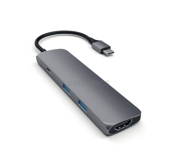 Satechi Multi-port 4K, USB C, pelēka - Adapteris