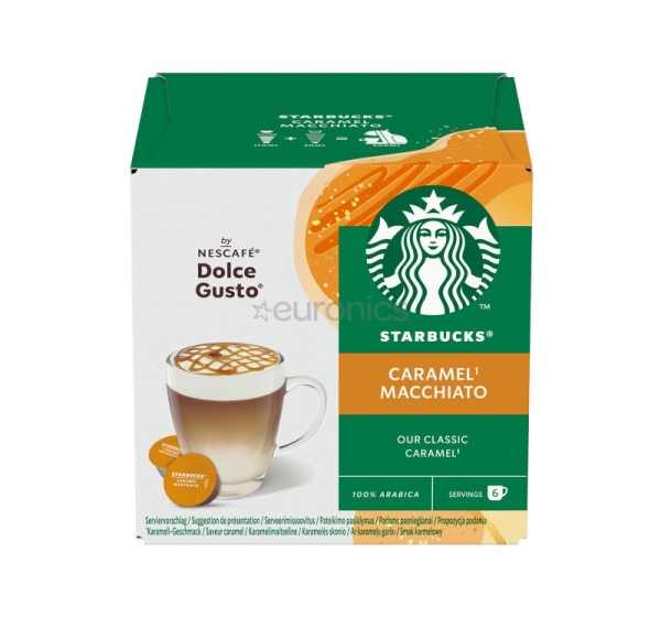 Nescafe Dolce Gusto Starbucks Caramel Macchiato, 6+6 порций - Кофейные капсулы
