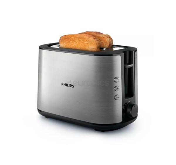 Philips Viva Collection, 950 W, melna/nerūsējošā tērauda - Tosteris