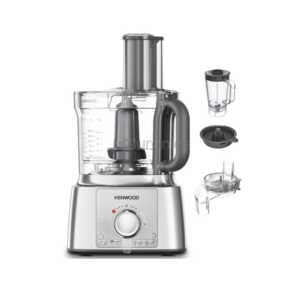 Kenwood MultiPro Express, 3 л/1,5 л, 1000 Вт, cеребристый - Кухонный комбайн