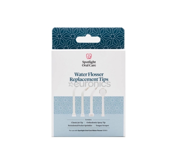 Spotlight, 4 pieces, white - Water Flosser Replacement Tips