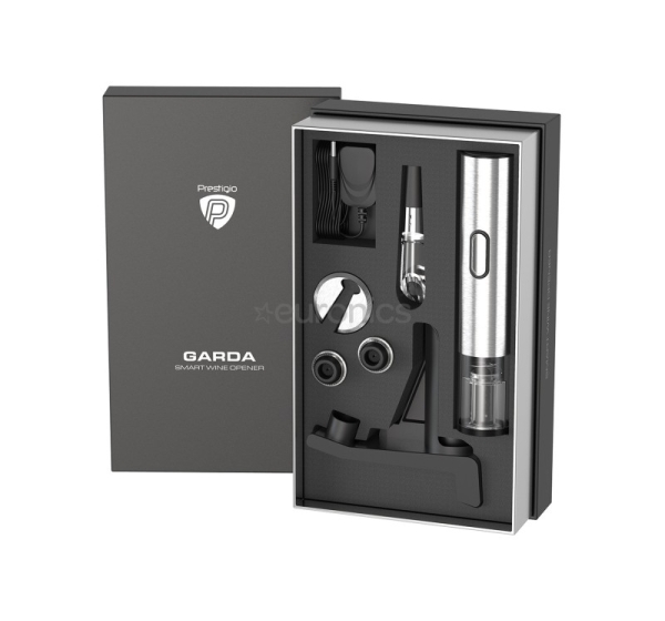Prestigio Garda, inox - Automatic wine bottle opener