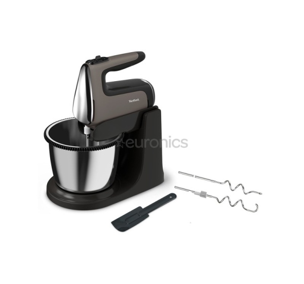 Tefal PowerMix Silence, 600 W, dark grey - Standbowl Hand Mixer