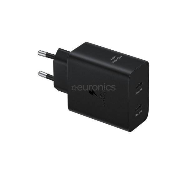 Samsung Dual USB-C, 50 Вт, черный - Адаптер питания