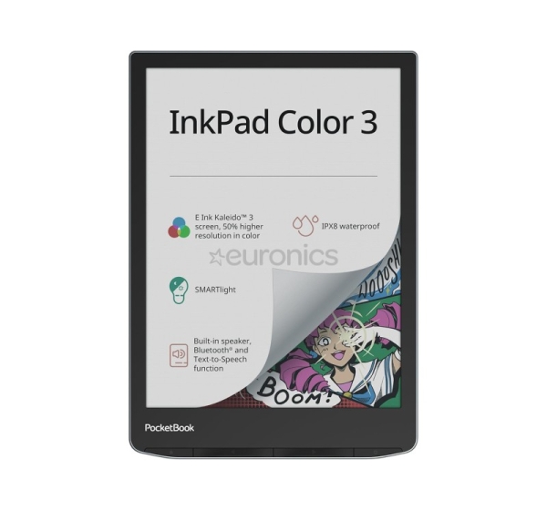 PocketBook InkPad Color 3, 7,8", 32 ГБ, серый/черный - Электронная книга