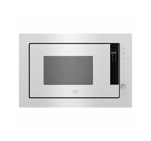 Beko, 25 L, 1450 W, white - Built-in microwave oven with grill