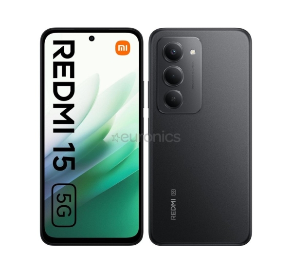 Xiaomi Redmi 15 5G, 4 GB, 128 GB, melna - Viedtālrunis