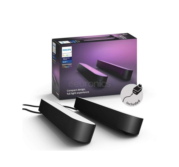 Philips Hue Play, White and Color Ambiance, 2 pcs, black - Smart Light Kit