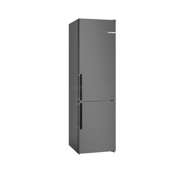 Bosch, NoFrost, 363 L, height 203 cm, black inox - Refrigerator