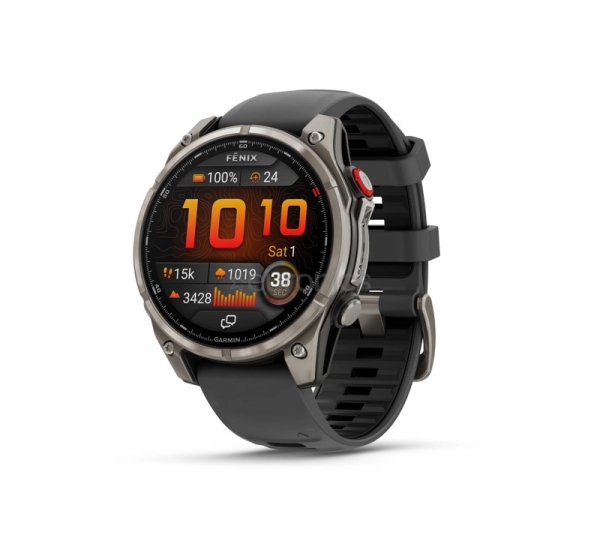 Garmin Fenix 8 Pro, 47 мм, титан, серый / черный - Спортивные часы