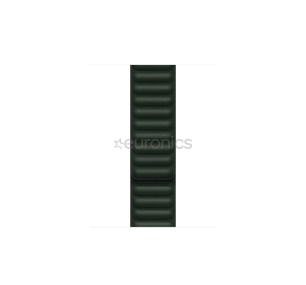 Replacement strap Apple Watch 41mm Sequoia Green Leather Link - M/L