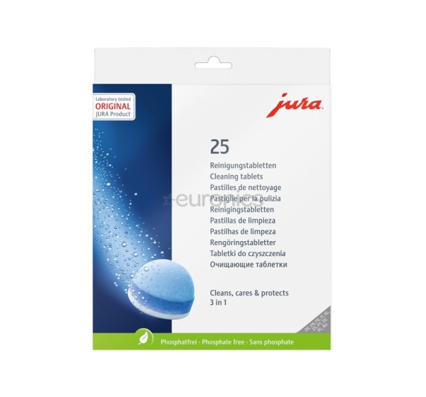 JURA, 25 шт. - Трехфазные таблетки для очистки