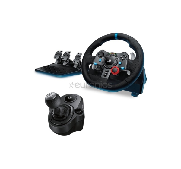 Racing wheel Logitech G29 + Driving force shifter for PS5 / PS4 / PC