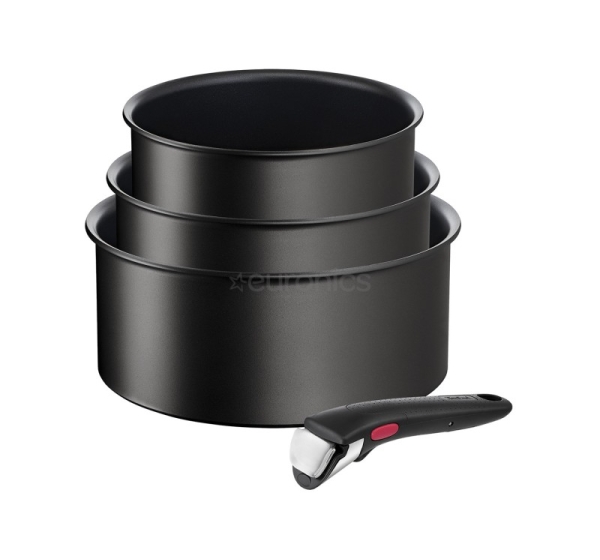 Tefal Ingenio Unlimited, black - 3-piece Saucepans set + handle