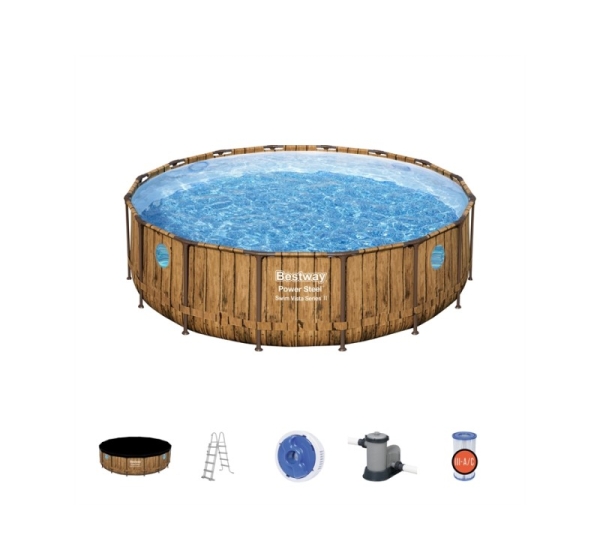 Bestway 56725 Power Steel Swim Vista Series Pool Set