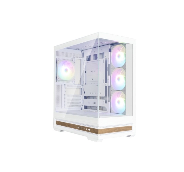 Zalman P40 NAMU, ATX Mid Tower PC Case, 4  x 120mm ARGB Fans, White