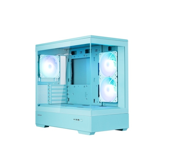 Zalman P30 V2, mATX Mini Tower PC Case, 3 x 120mm ARGB Fans, Mint