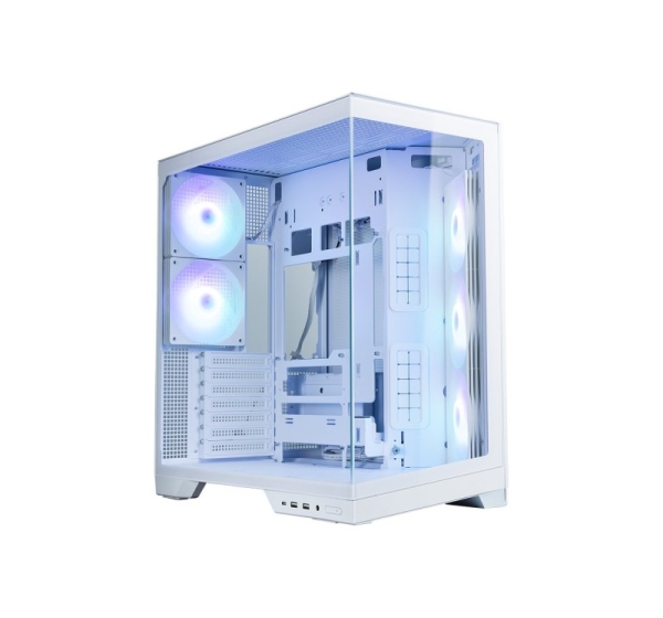 Zalman D50, ATX Mid Tower PC Case, 3  x 120mm Fans, White