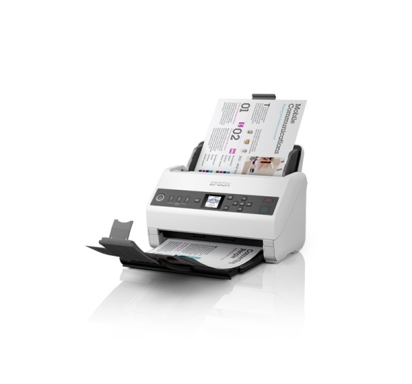 Epson DS-730N Sheet-fed scanner 600 x 600 DPI A4 Black, Grey