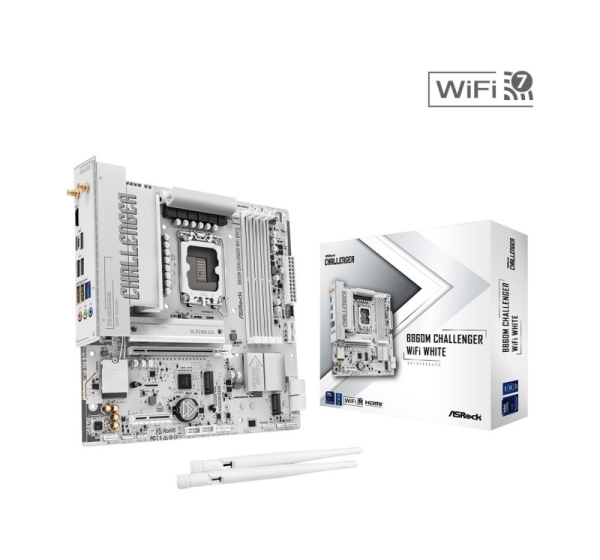 B860M CHALLENGER WIFI WHITE motherboard